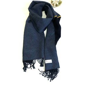 Loewe Scarf Blue/Yellow  Lana Wool Angora